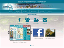 Tablet Screenshot of easthamptonrec.com